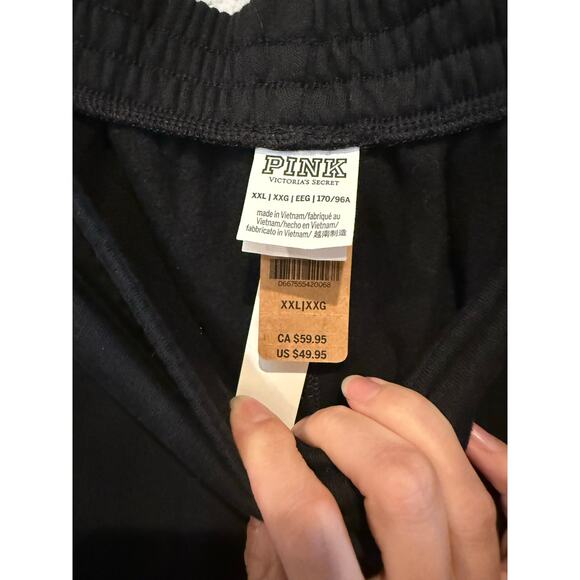 Victoria's‎ Secret PINK High-Waist Campus Joggers – Black, Size XXL – NWT - Picture 3 of 4